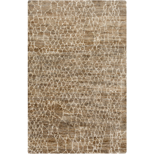 Brown Beige Bjorn Snakeskin Jute Rug Collection