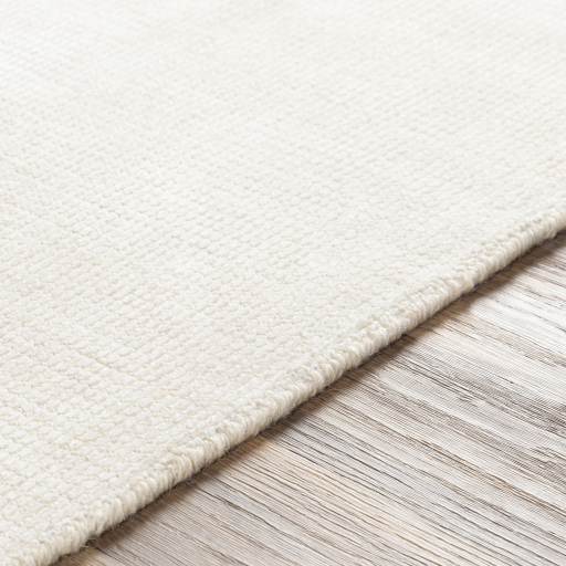 Ivory Pale Blue Italian Amalfi Coast Designer Viscose/Wool Indoor Rug Collection