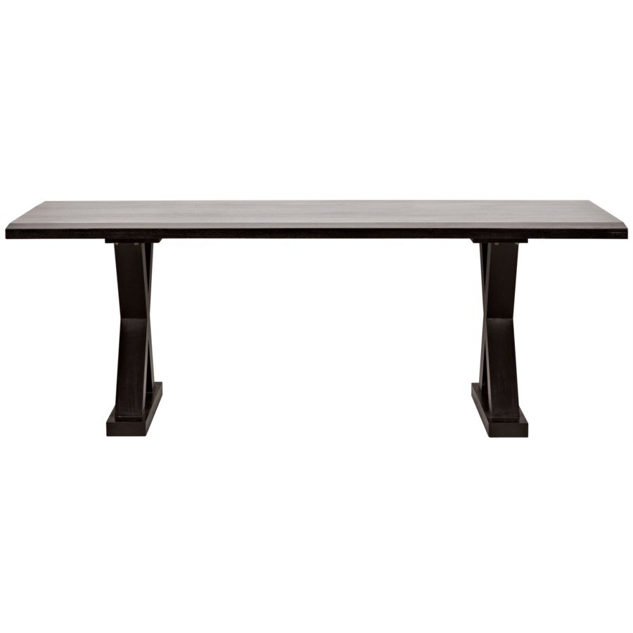 X Rectagular Dining Table Black