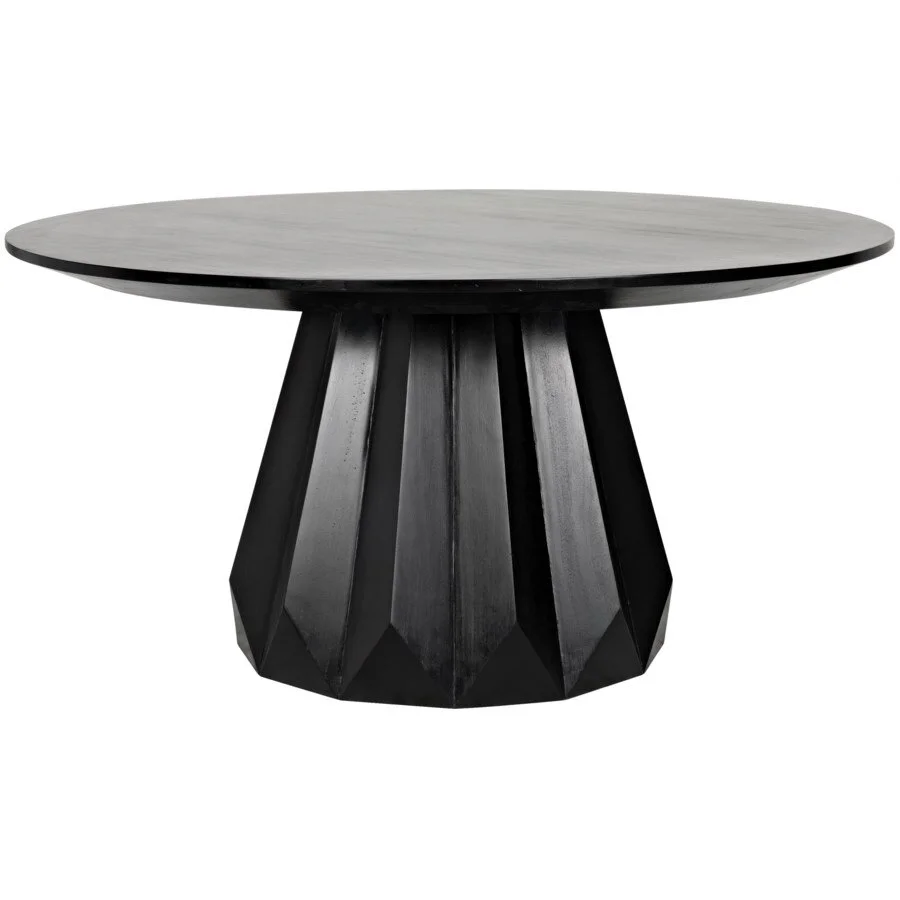 Brosch Mahogany Round Black Dining
