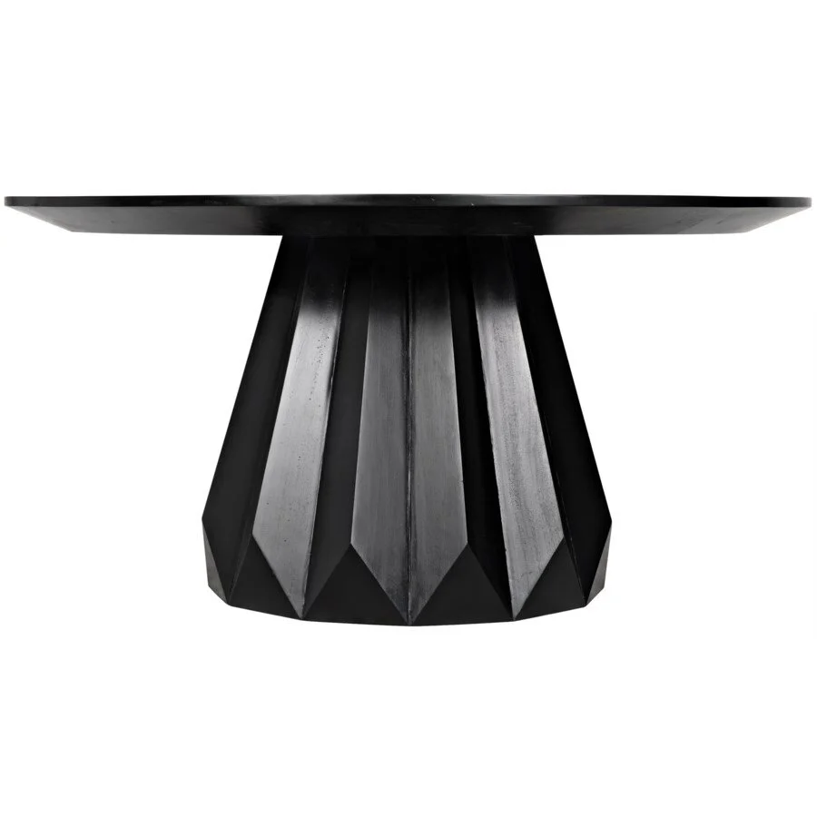 Brosch Mahogany Round Black Dining