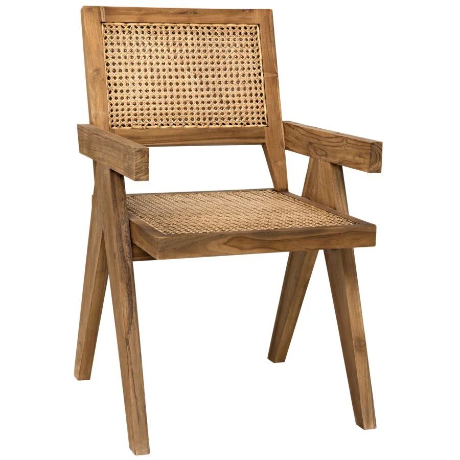 Jude Golden Teak Cane Chair