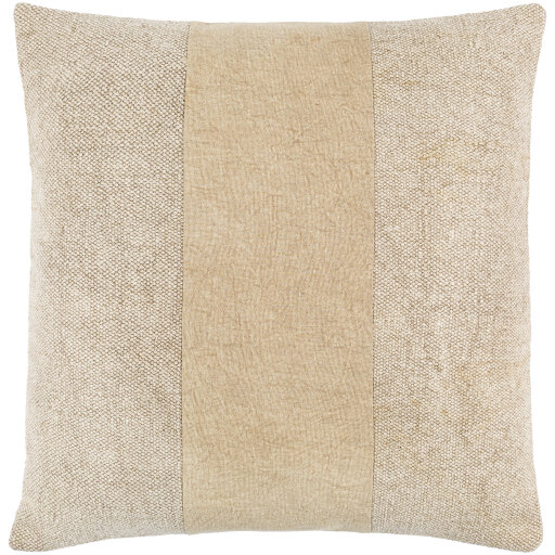 Washed Stripe Khaki Pillow