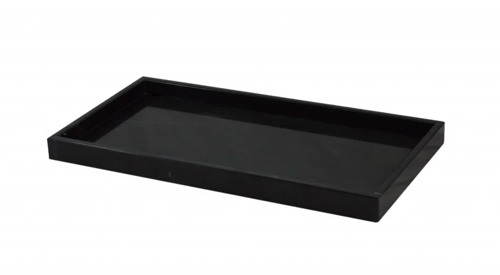 Jet Black Marble Vanity Tray Designer Home Decor