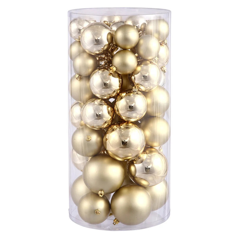 Gold Ball Ornament Set