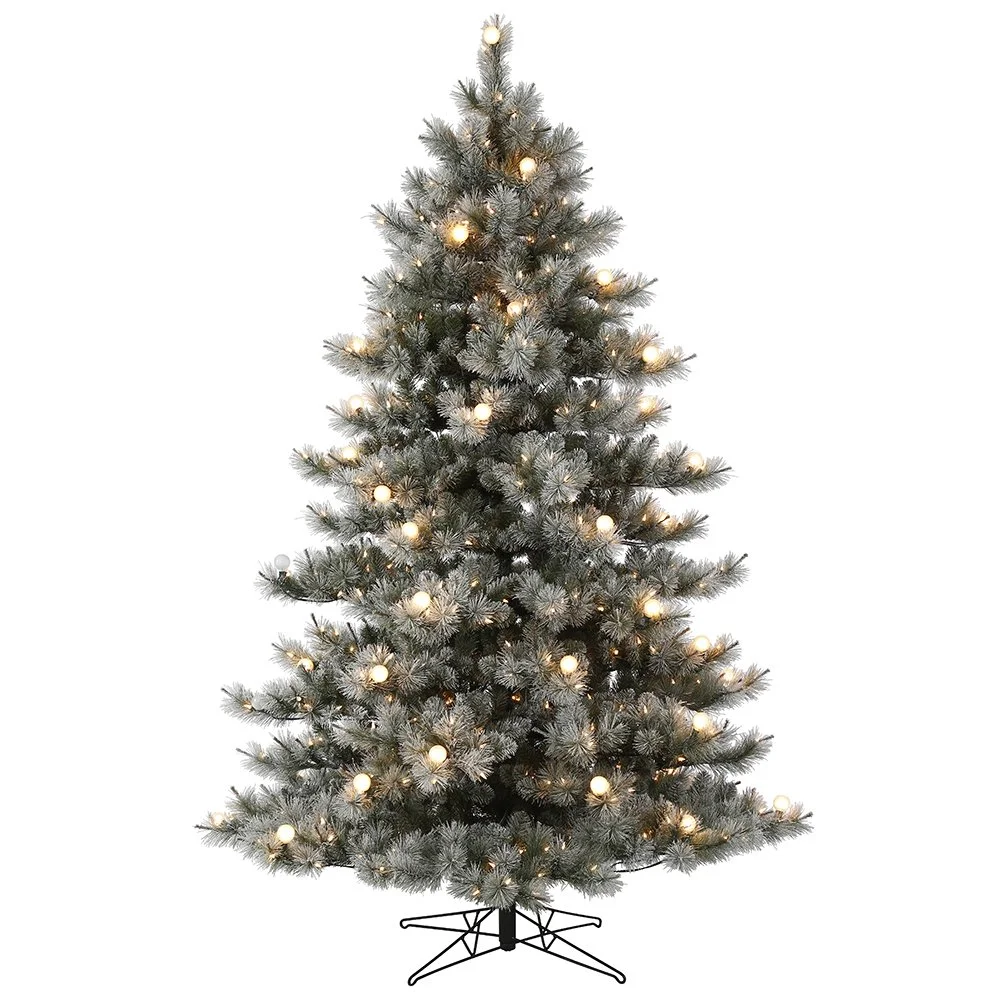 Soft Glow Frosted Pine Prelit Tree