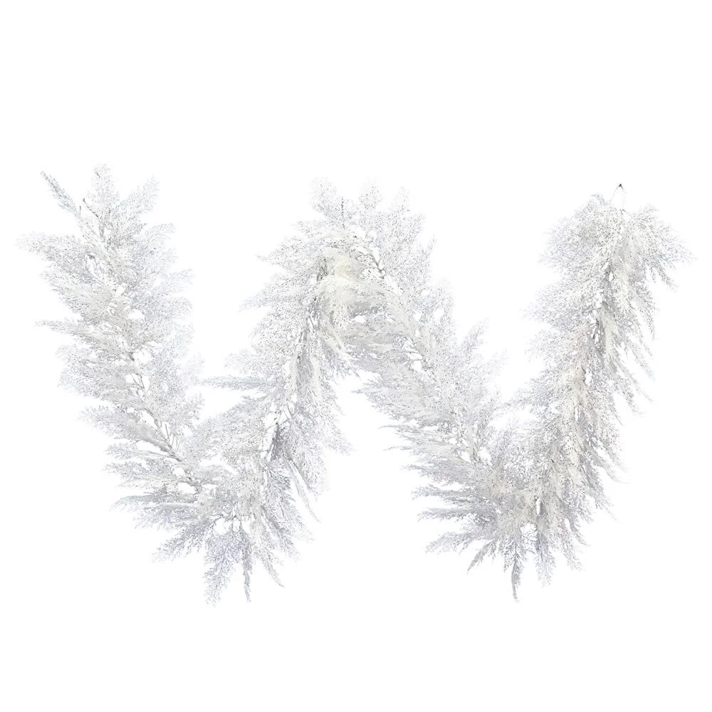 Brilliant White Cedar Pine Garland