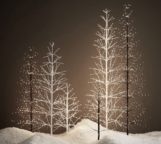 Warm White Fairy Light Tree Winter Holiday Collection