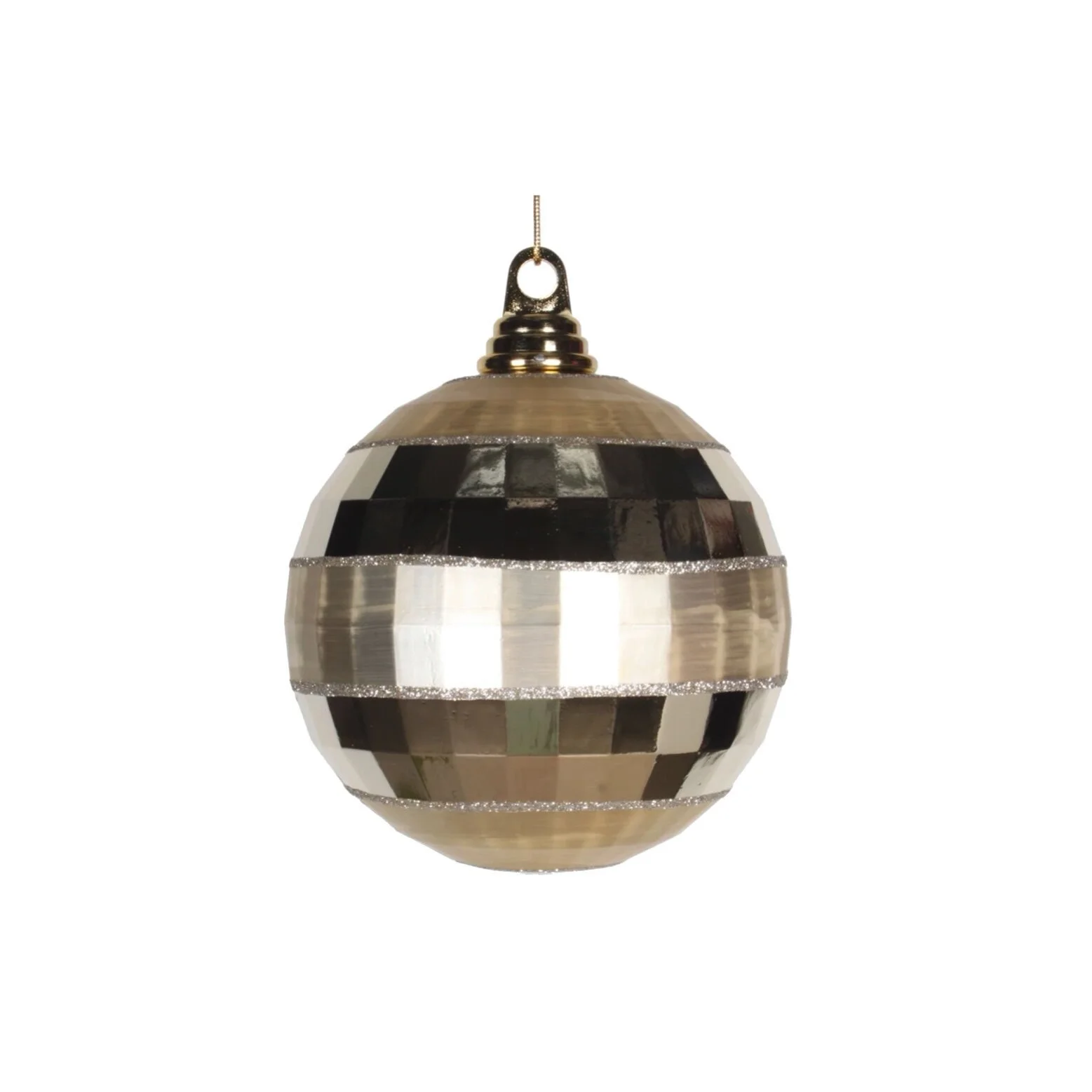 Champagne Disco Ball  Modern Ornament
