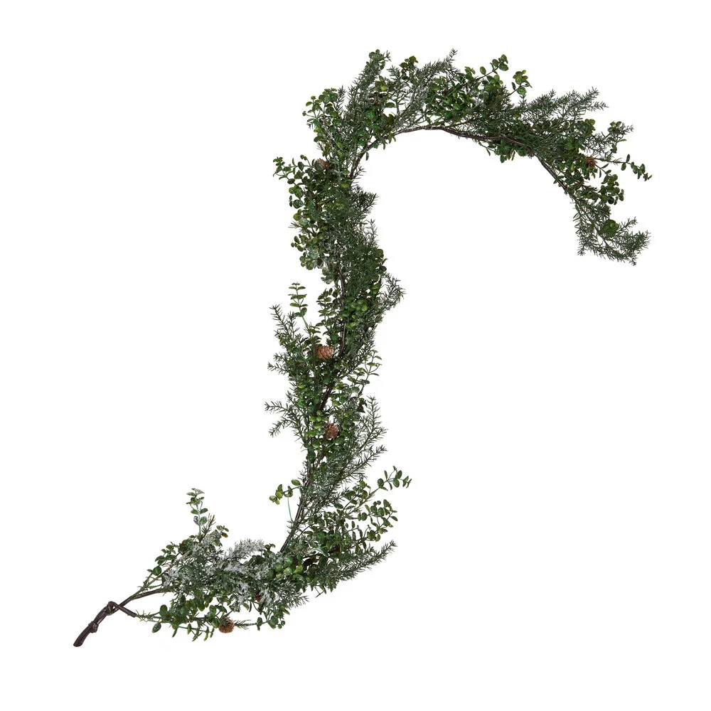 Snowy Eucalyptus Cedar Garland