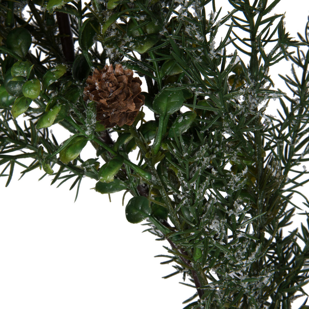 Snowy Eucalyptus Cedar Garland Detail