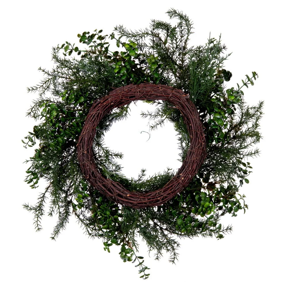 Snowy Cedar Eucalyptus Front Door Wreath