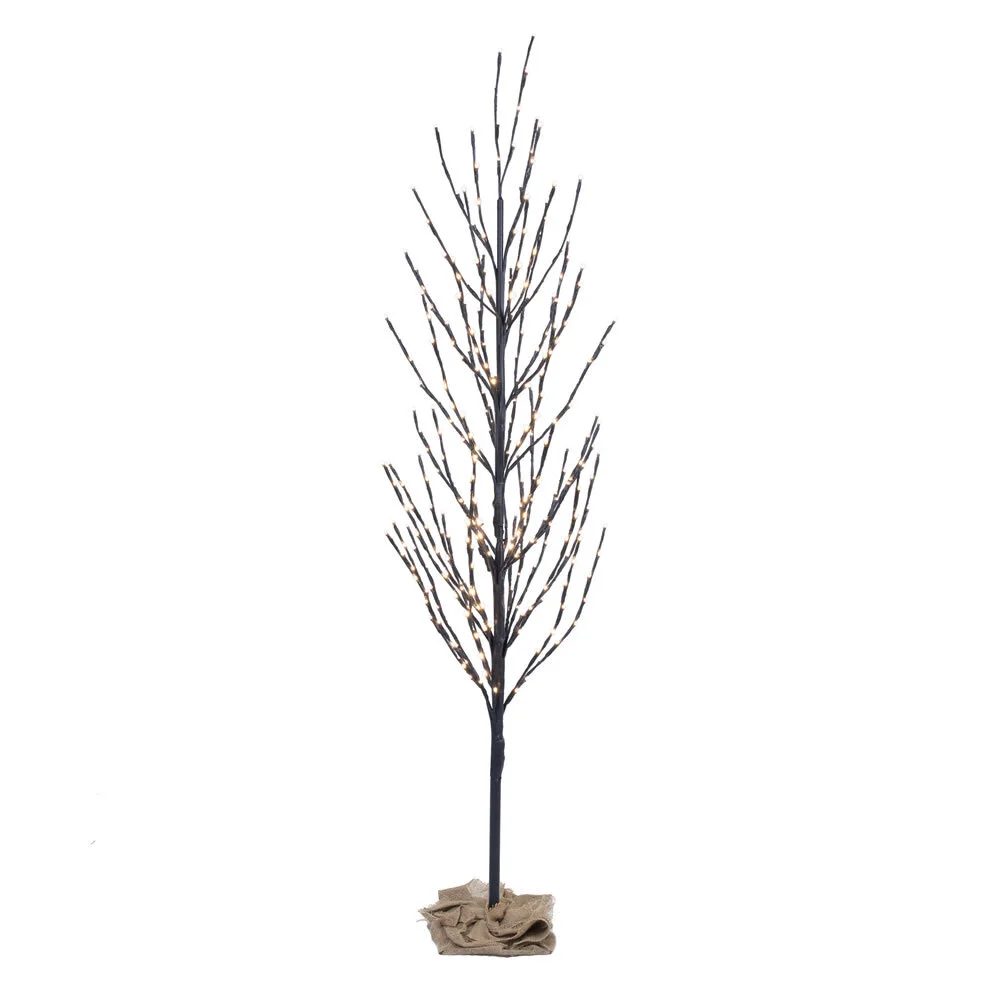 Brown Warm White Fairy Light Tree