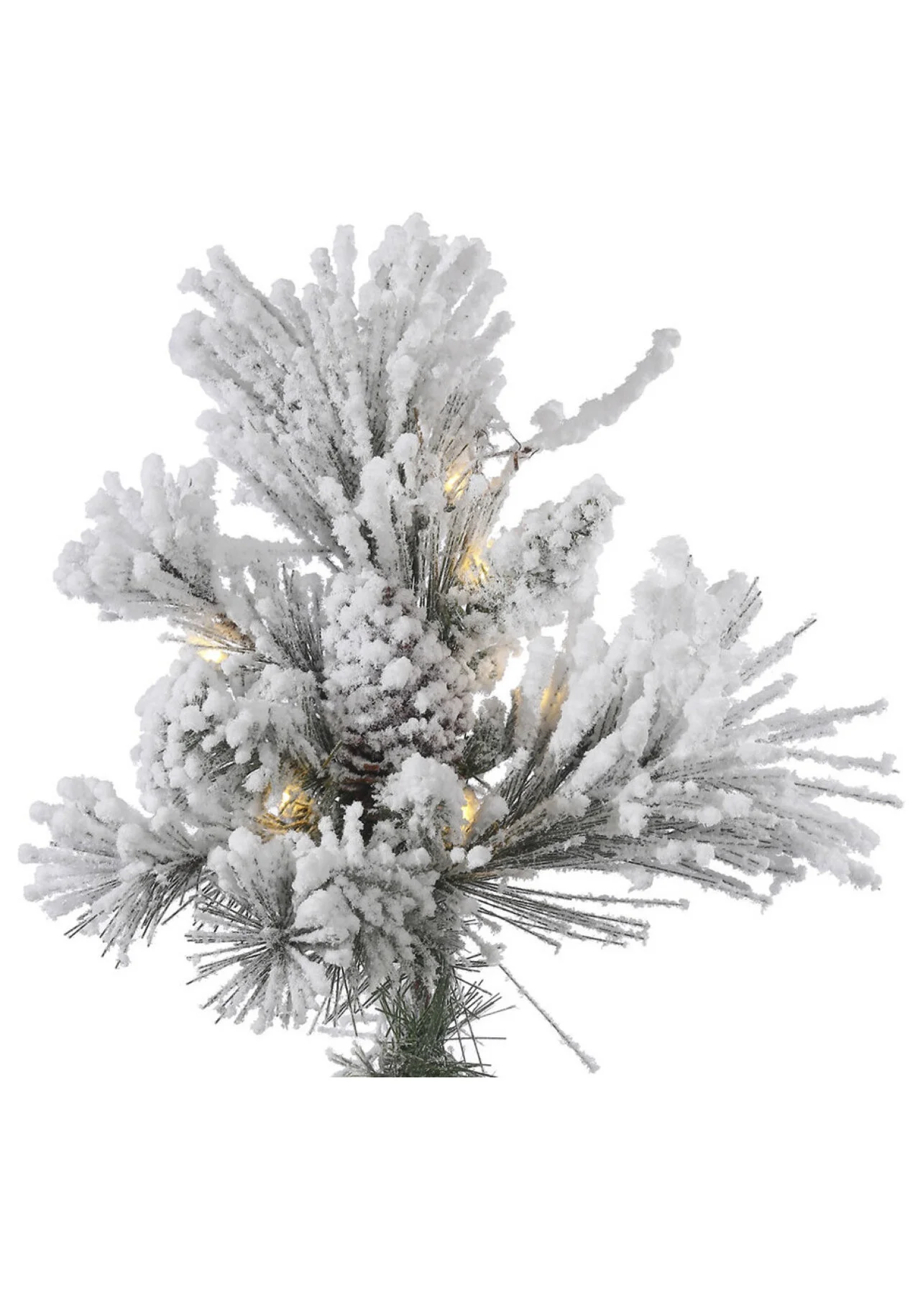 Alberta Pinecone Flocked Snowy Christmas Tree