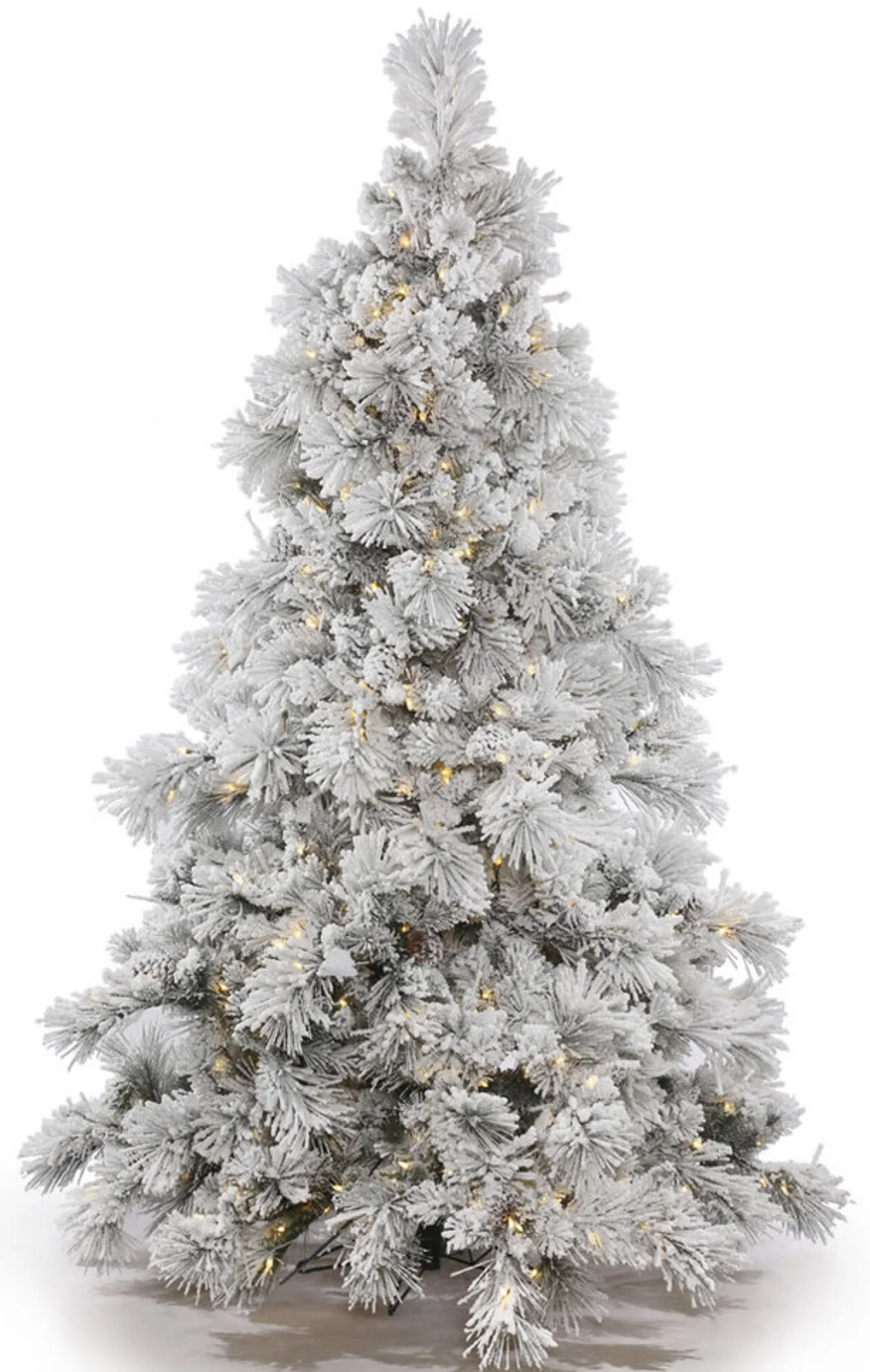 Alberta Pinecone Flocked Snowy Christmas Tree