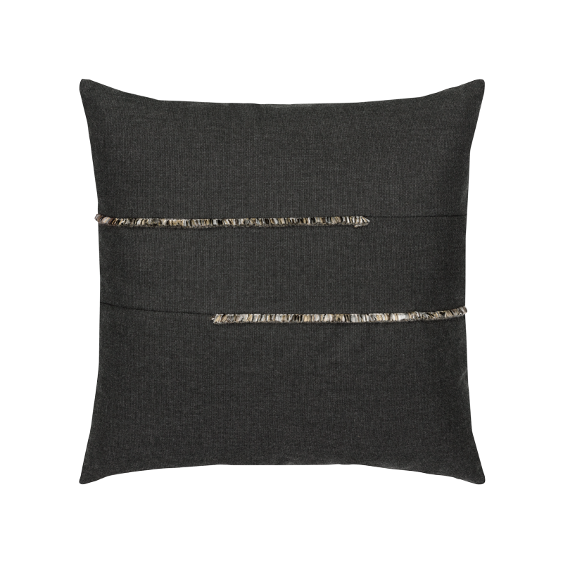 Micro Fringe Designer Outdoor Pillow