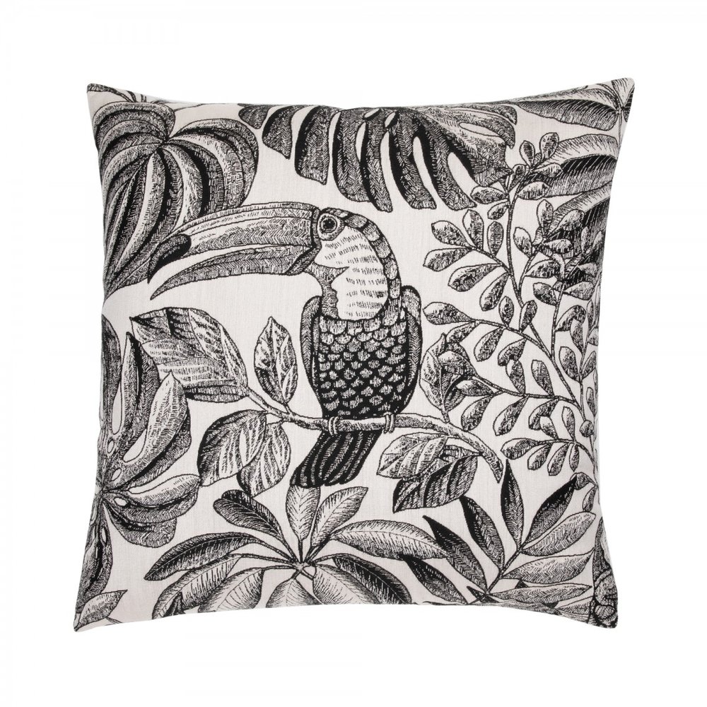 Amazonian Tropical Toucan Designer Outdoor Pillow