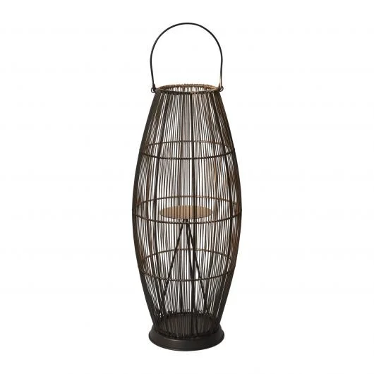 Retreat Dark Metal Lantern Candlelight