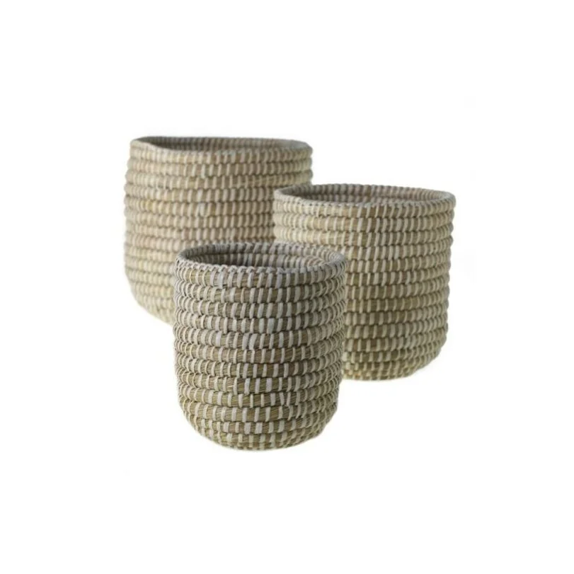Tejida Natural Small Plant Woven Basket Collection