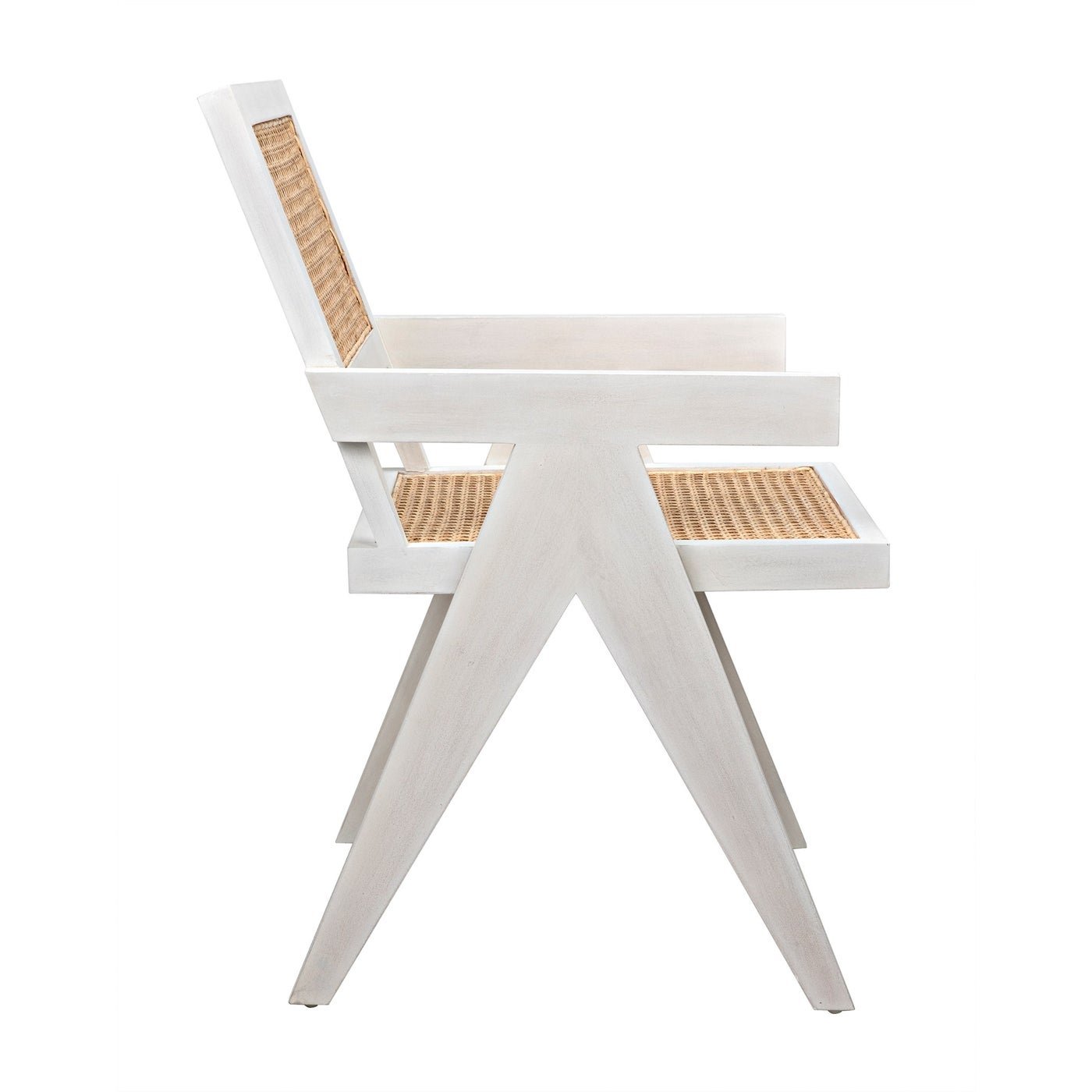 Jude Whitewash Cane Dining Chair