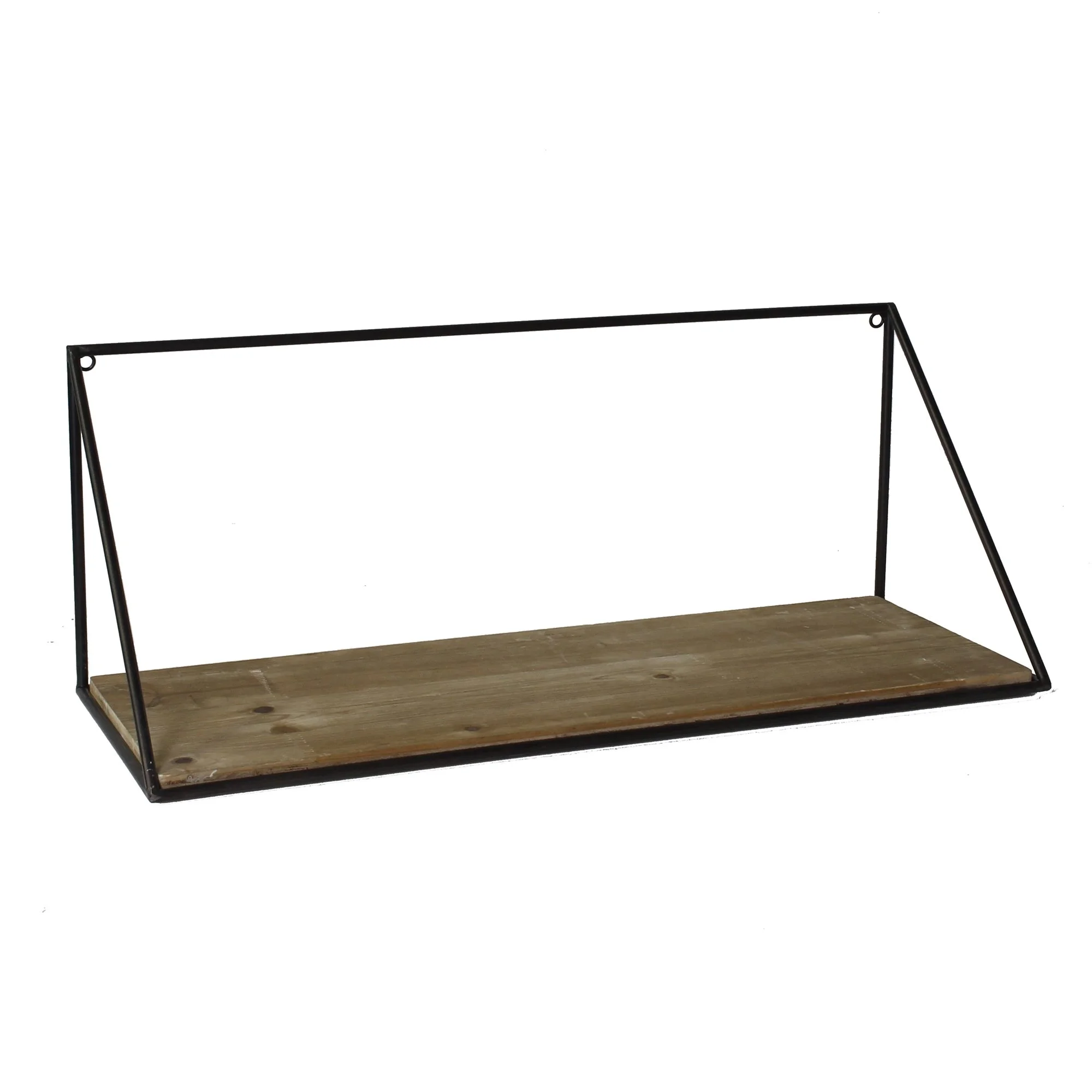 Modern Minimal Wood Iron Shelving
