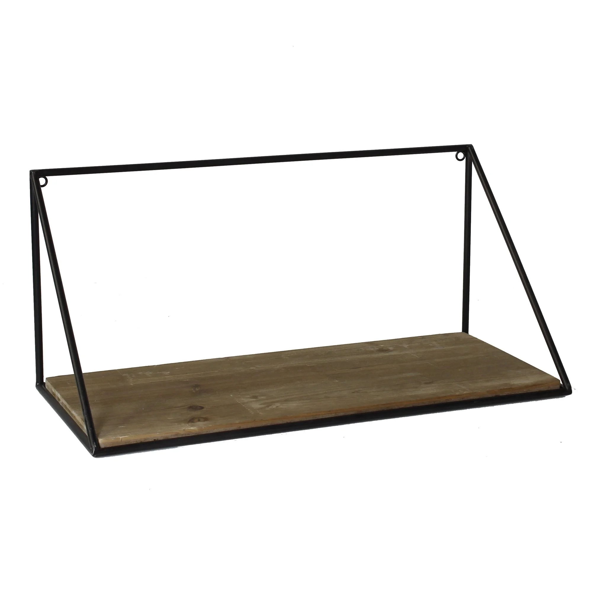 Modern Minimal Wood Iron Shelving
