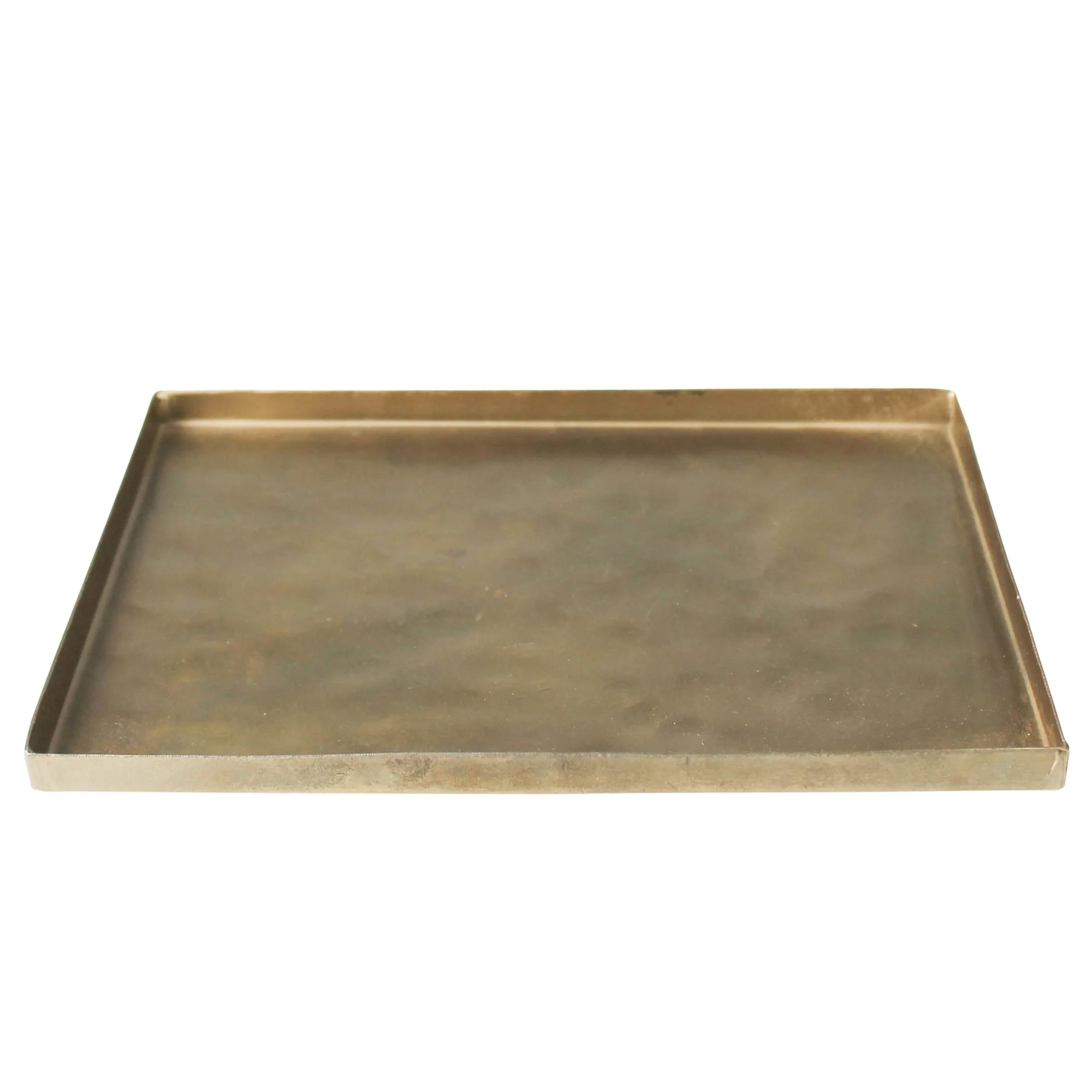 Tulum Brass Rectangular Hammered Tray