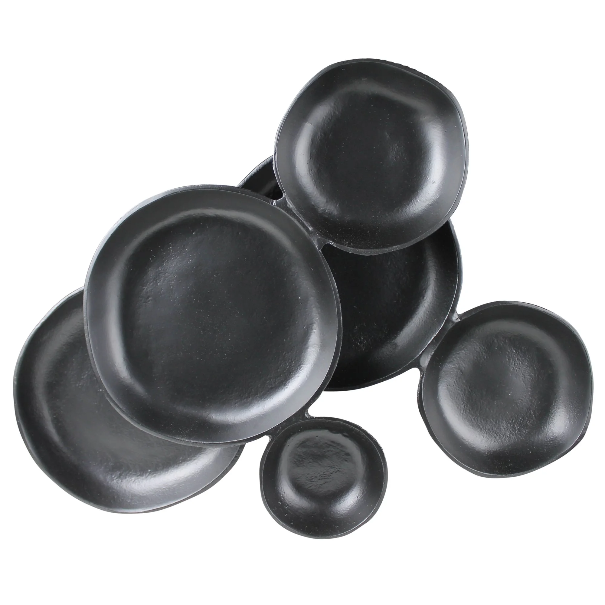 Padma Six Organic Bowls Metal Bowl Cluster Appetizer Station
