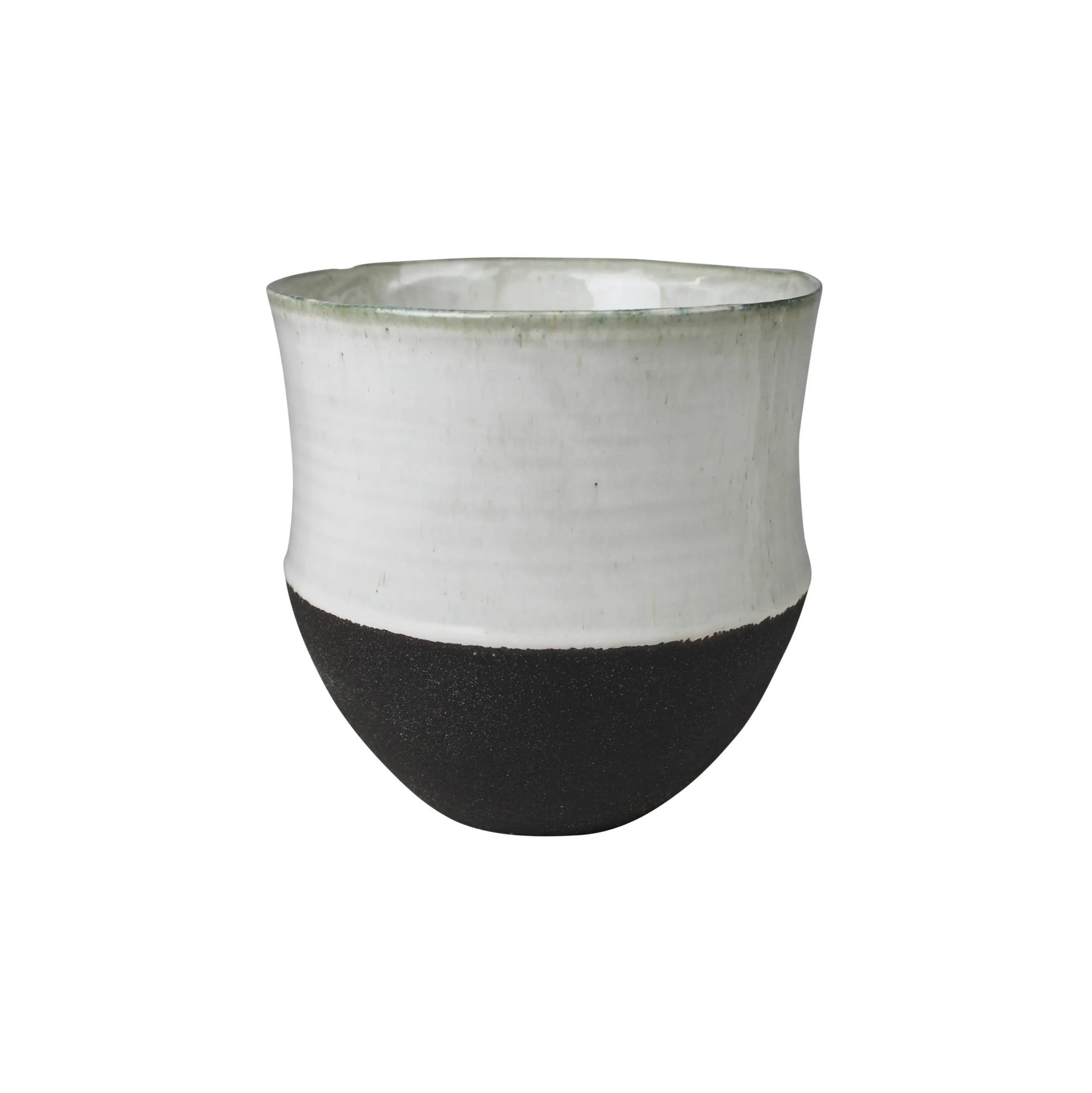 Matte Black Terracotta White Ceramic Modern Decor Vase