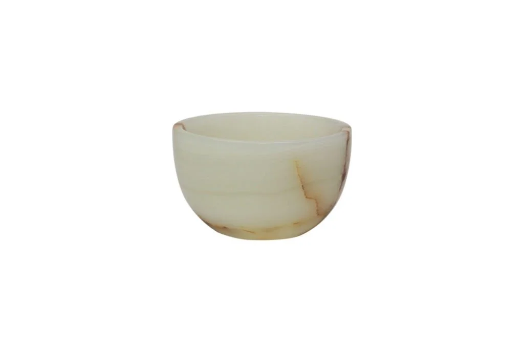 Designer Honed Marble Nut Bowl Onyx