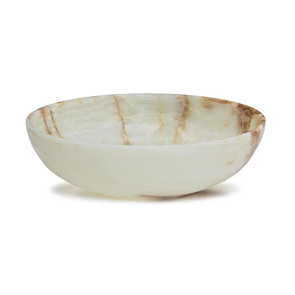 Onyx Marble Trend Designer Centerpiece Serving Bowl