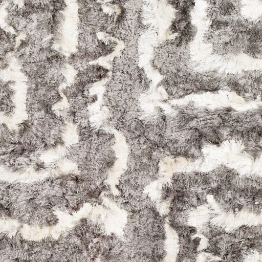 Plush Pile Striped Modern Indoor Shag Rug Swatch