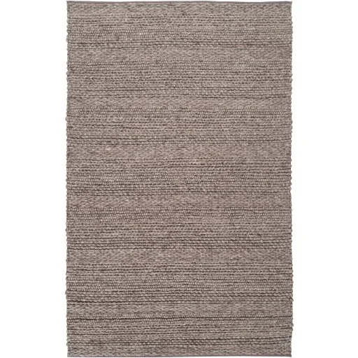Medium Grey Tahoe Wool Designer Indoor Rug
