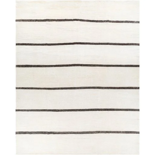 Striped Fabric Vintage 9'3x11'10"  Rug Made in Turkey  55-60 years old