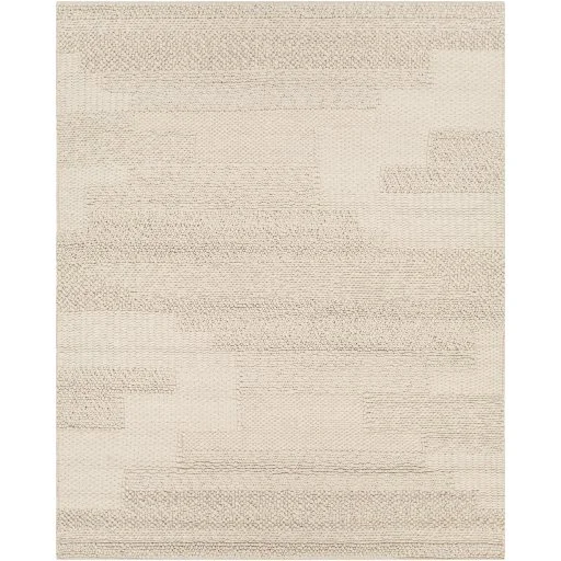 Coastal Hand Woven Ivory Wool indoor Rug