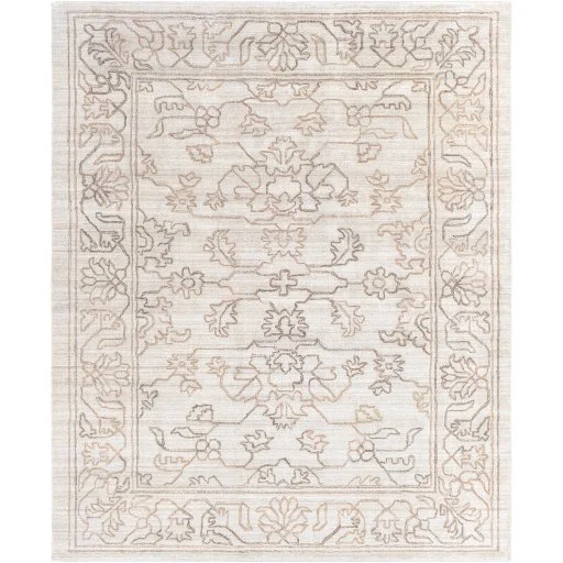 Blush Ivory Botanica Viscose Floral Pattern Indoor Rug Collection