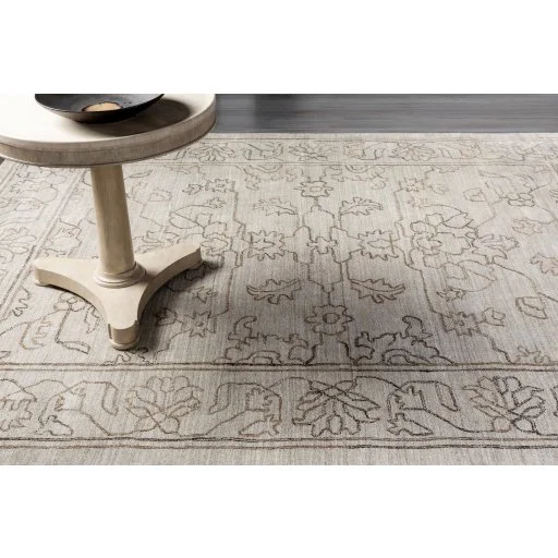 Blush Ivory Botanica Viscose Floral Pattern Indoor Rug Collection