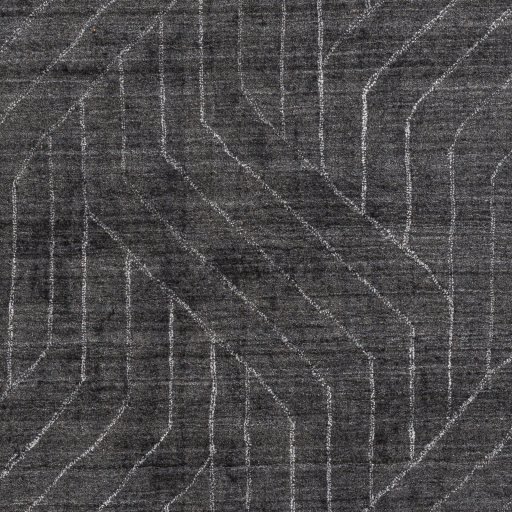 Charcoal Geometric Highland Designer Viscose Rug Collection