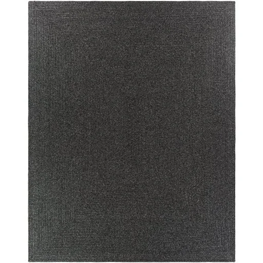 Braided Texture Outdoor Rug Black
