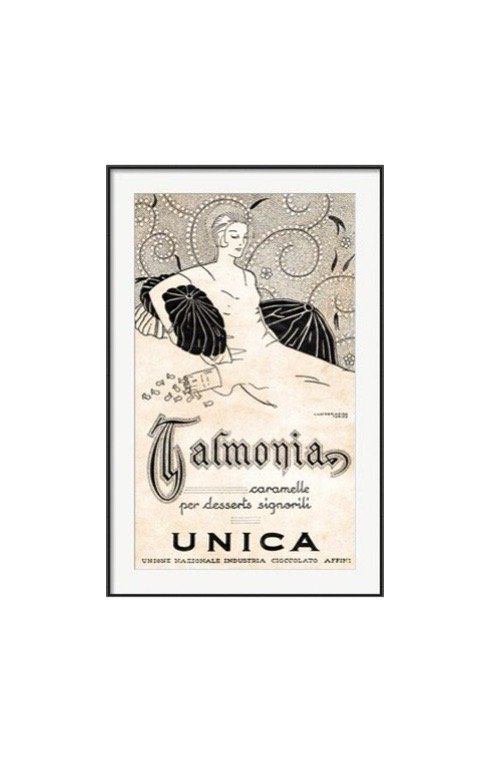 Talmonia Desserts Italy Poster Ad Framed Art Print