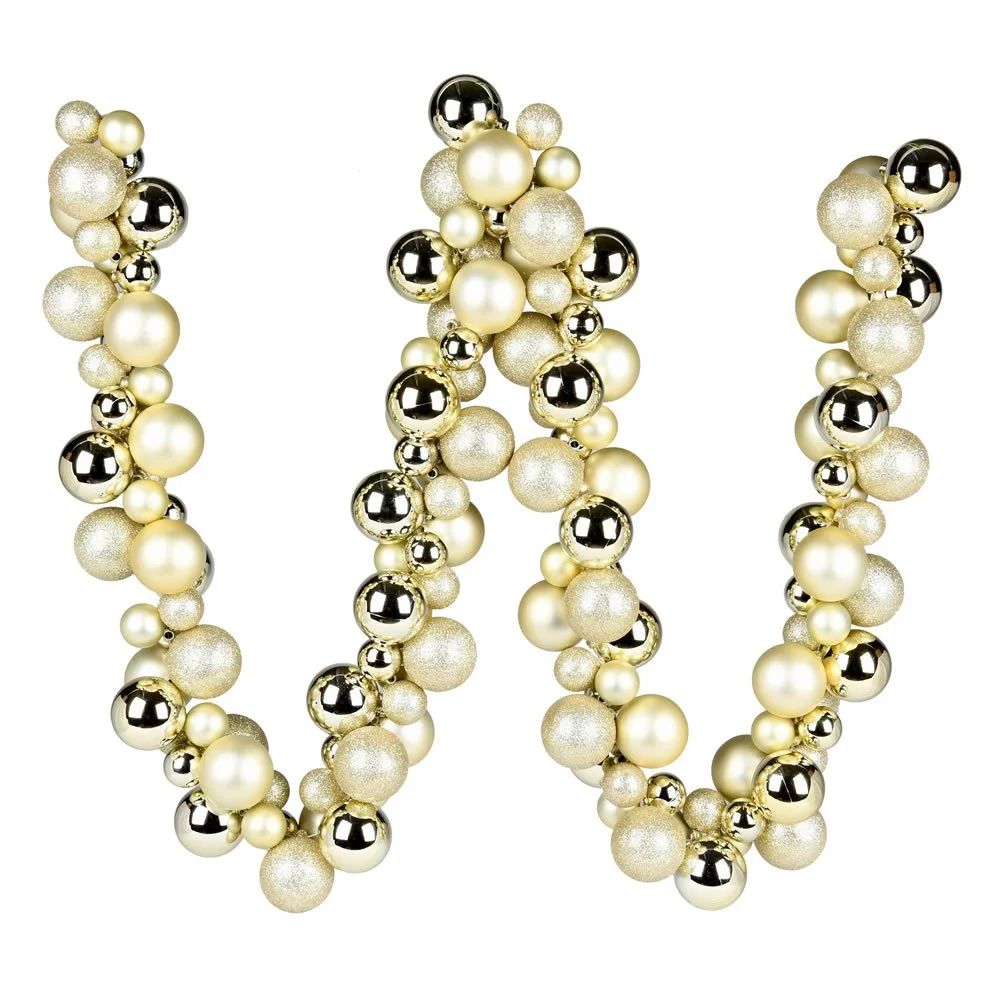 Champagne Ornament Ball Holiday Garland