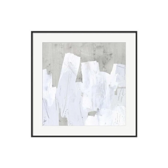 Ice Shield I Modern Abstract Framed Art Print