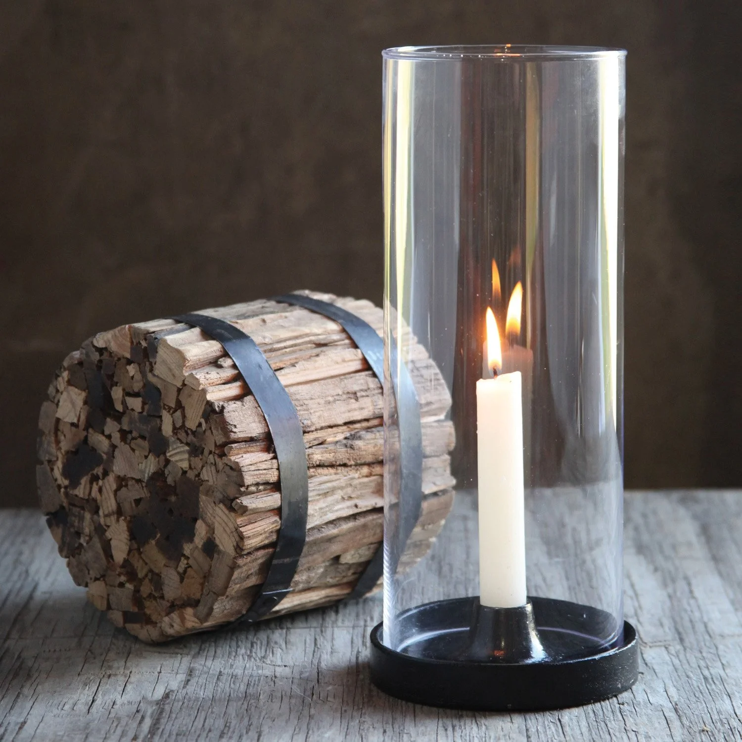 Halloween Cast Iron Taper Candle Hurricane