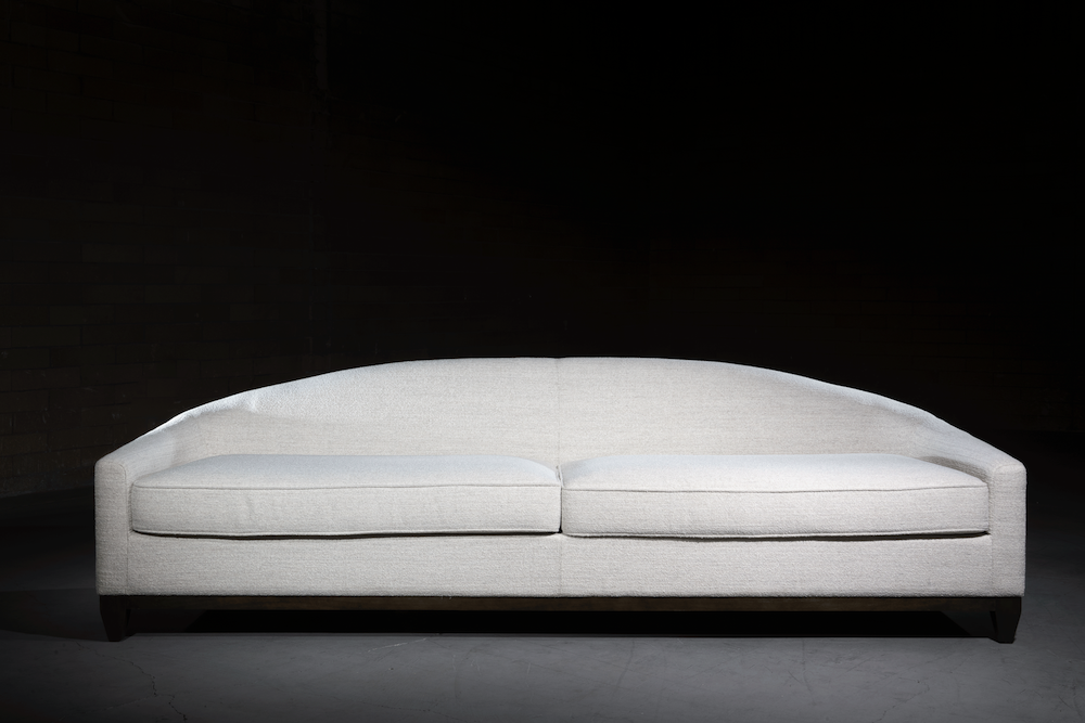 Tribeca Crescent Back Ivory Grande Sofa
