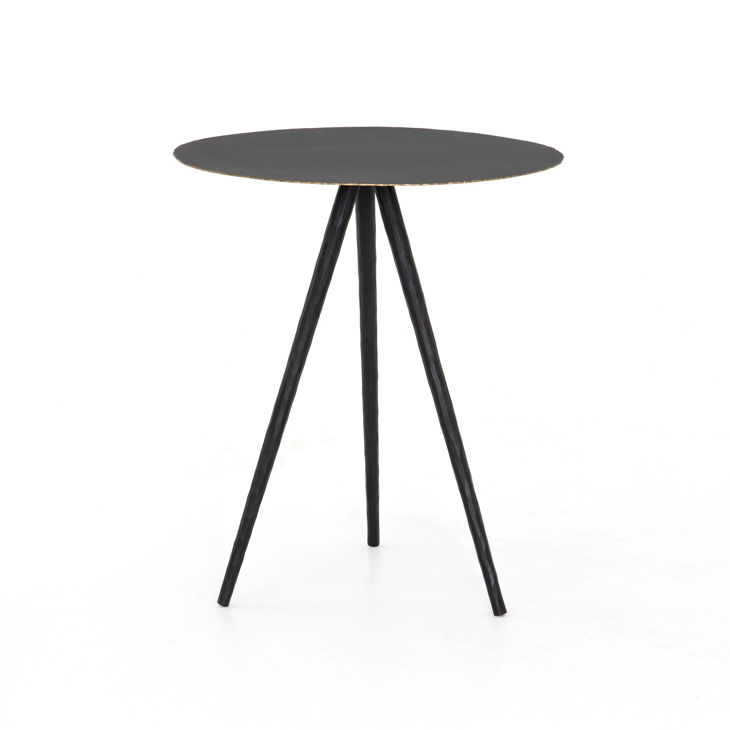 Tripod Black Metal Modern Side Table