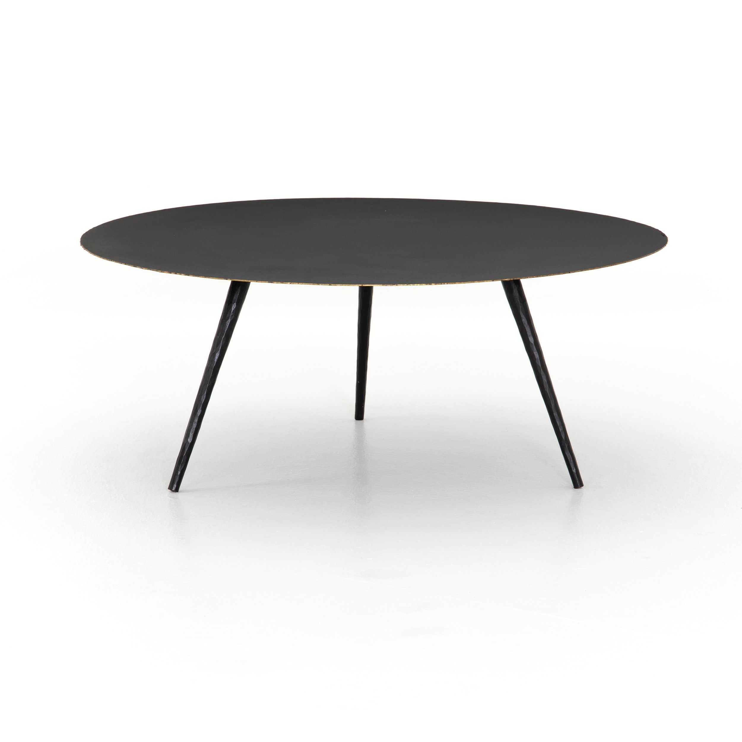 Tripod Black Metal Modern Coffee Table