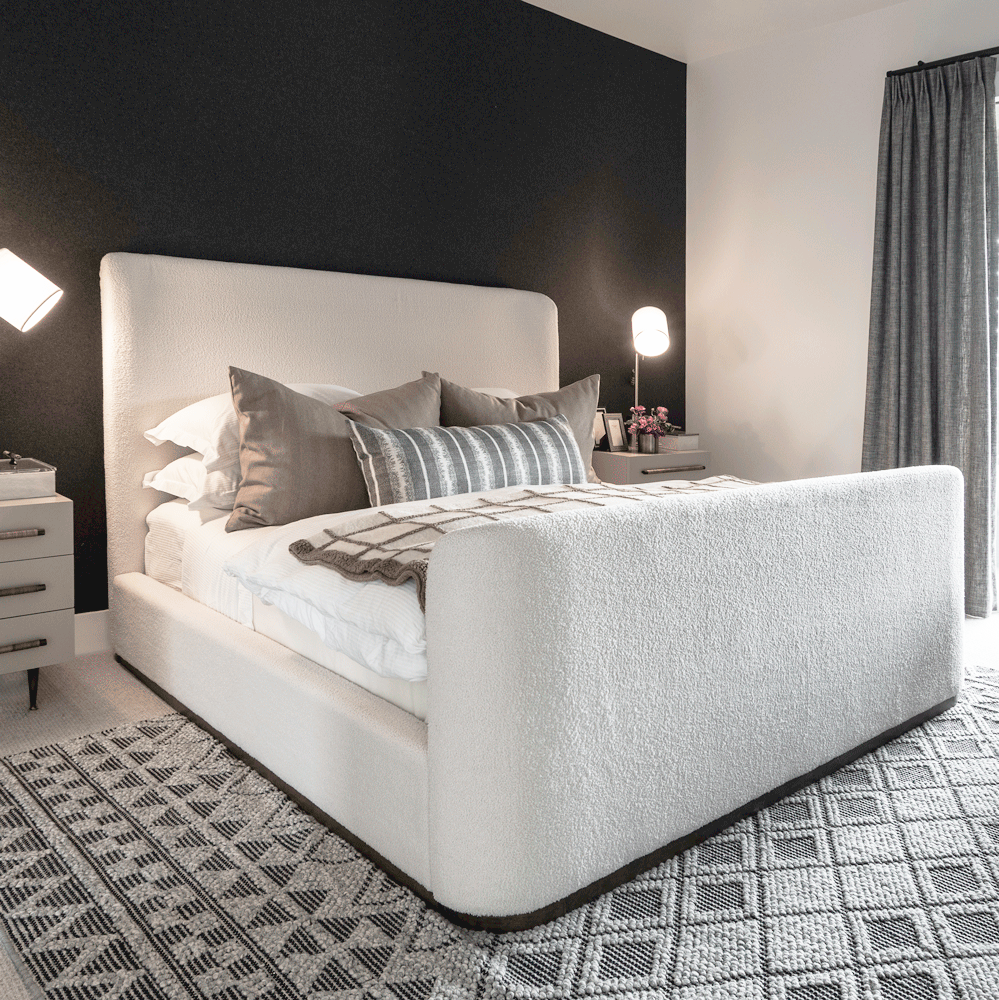 Avery Ivory Cloud Primary Bedroom Styled
