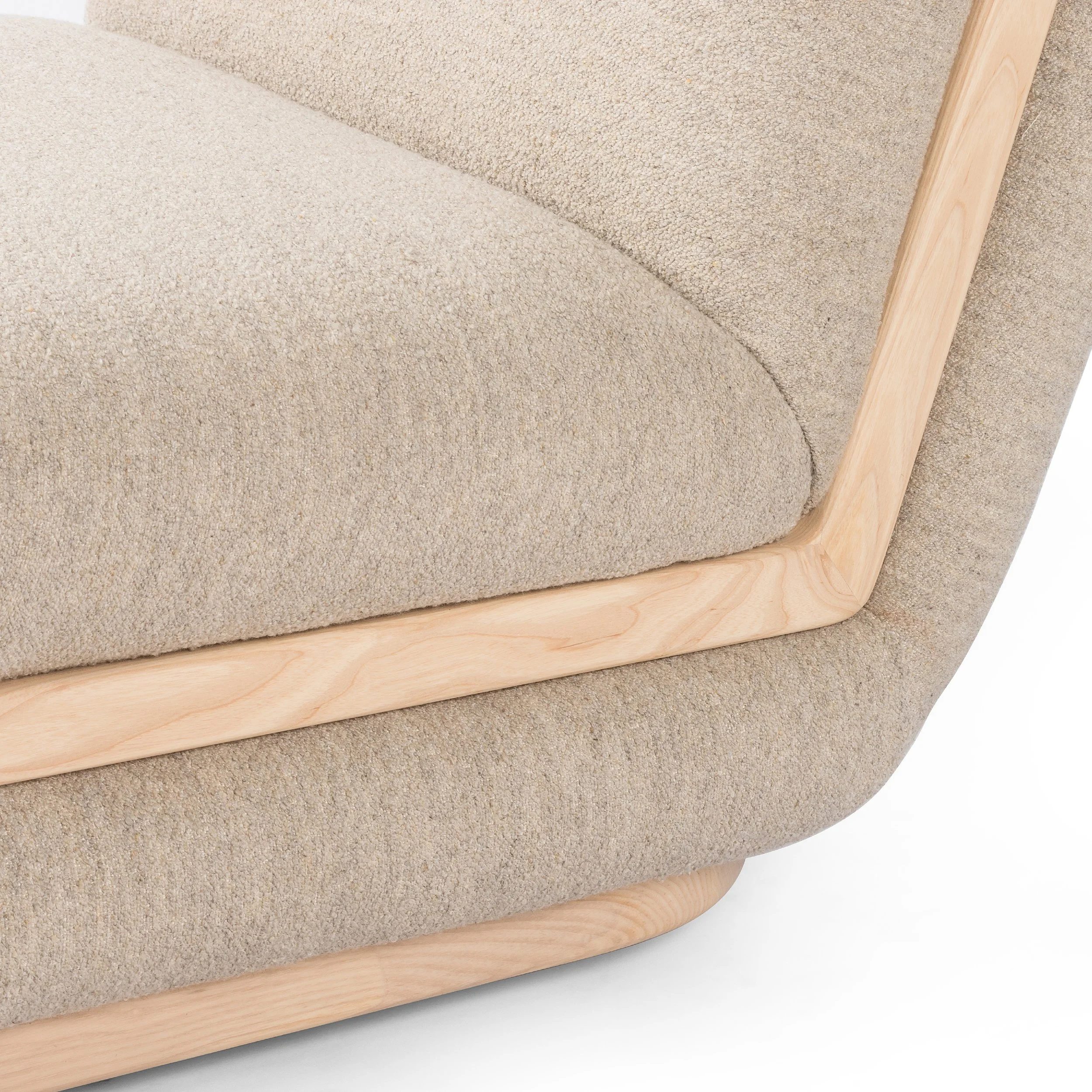 Tribeca Swivel Chair Wood Detail