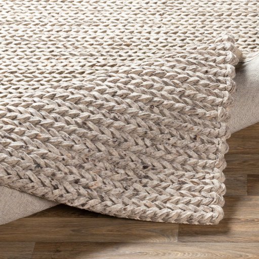 Vail Felted Wool Rug Oatmeal Fold