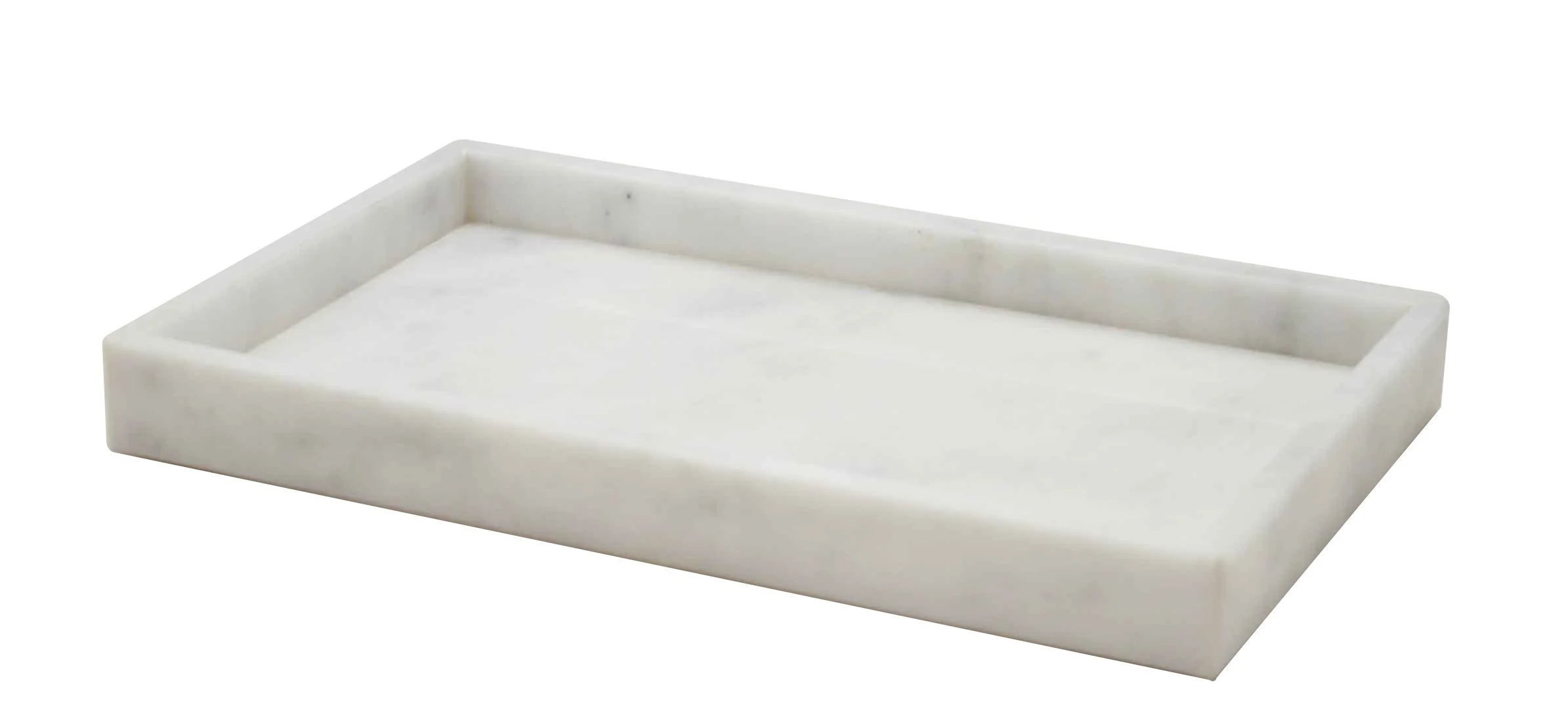 Designer White Pearl Round Marble Tray